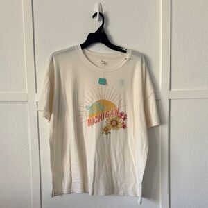 Maurices Cream Michigan Graphic Tee